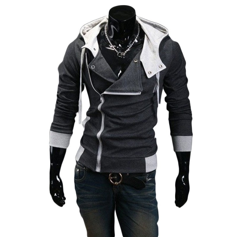 Korean Style Men's Hooded Slim Fit Hoodie Jacket
