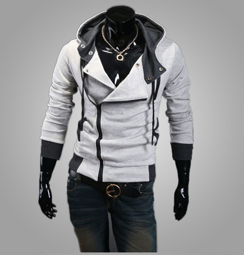 Korean Style Men's Hooded Slim Fit Hoodie Jacket