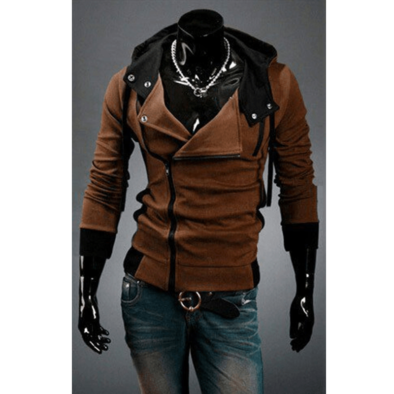 Korean Style Men's Hooded Slim Fit Hoodie Jacket