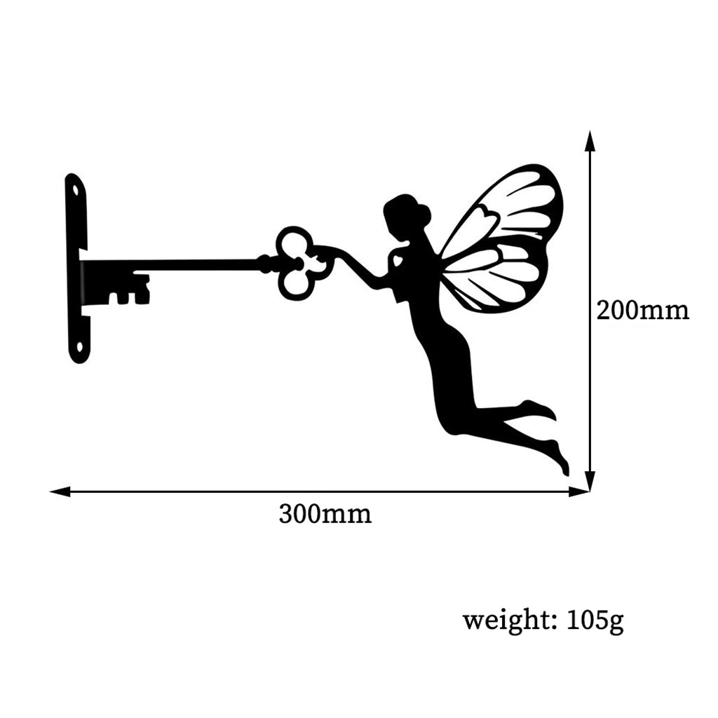 Fairy Silhouette Garden Wall Art for Home and Patio