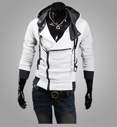 Korean Style Men's Hooded Slim Fit Hoodie Jacket
