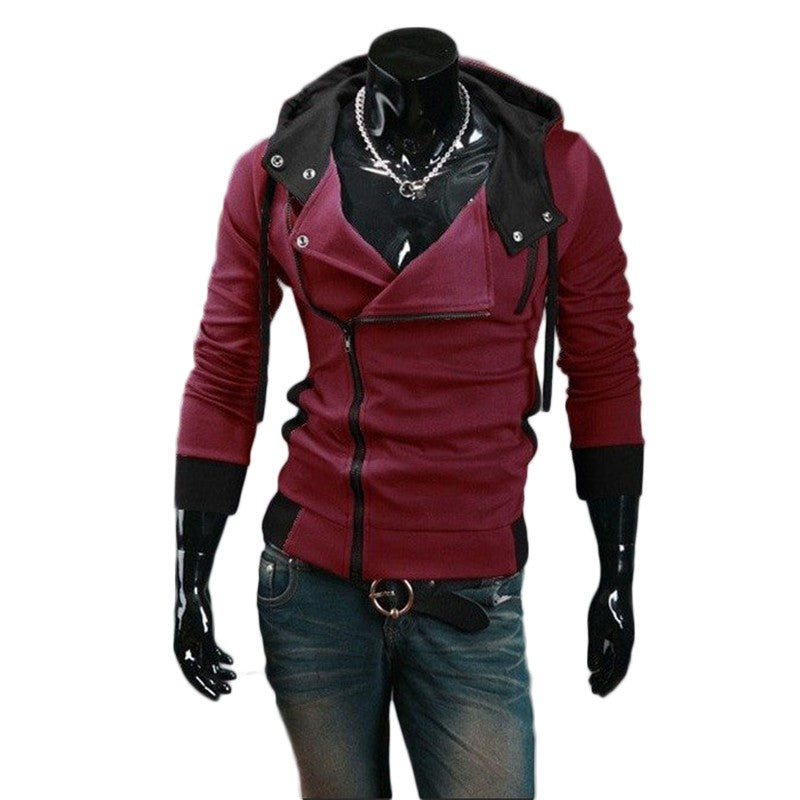 Korean Style Men's Hooded Slim Fit Hoodie Jacket
