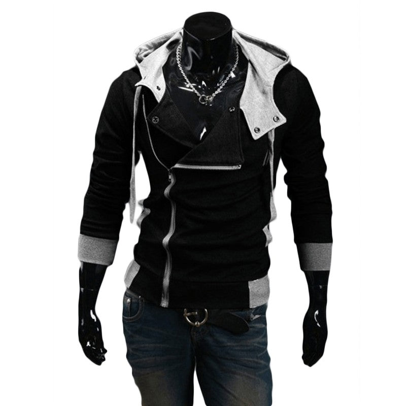 Korean Style Men's Hooded Slim Fit Hoodie Jacket