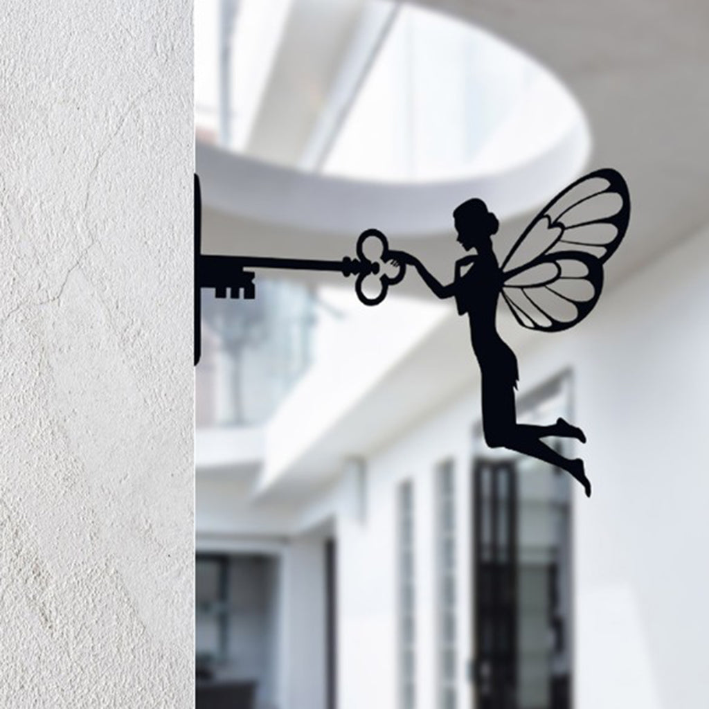 Fairy Silhouette Garden Wall Art for Home and Patio